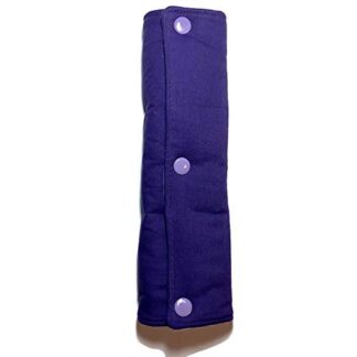 Solid Royal Purple Seatbelt Cover Jewel Tone, Universal Car Seat Belt, Cushions Safety Shoulder Strap Harness, Padded Soft 100% Cotton, For More Comfortable Driving, Made USA Washable Adult Child Snap
