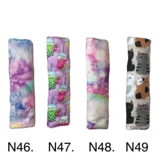 NEW Fabric Car Seatbelt Cover, Custom Snap Neck Strap Pad, Soft Padded Cushion, 100% Cotton, Shoulder Seat Belt Comfort, Adult Boy Girl XL